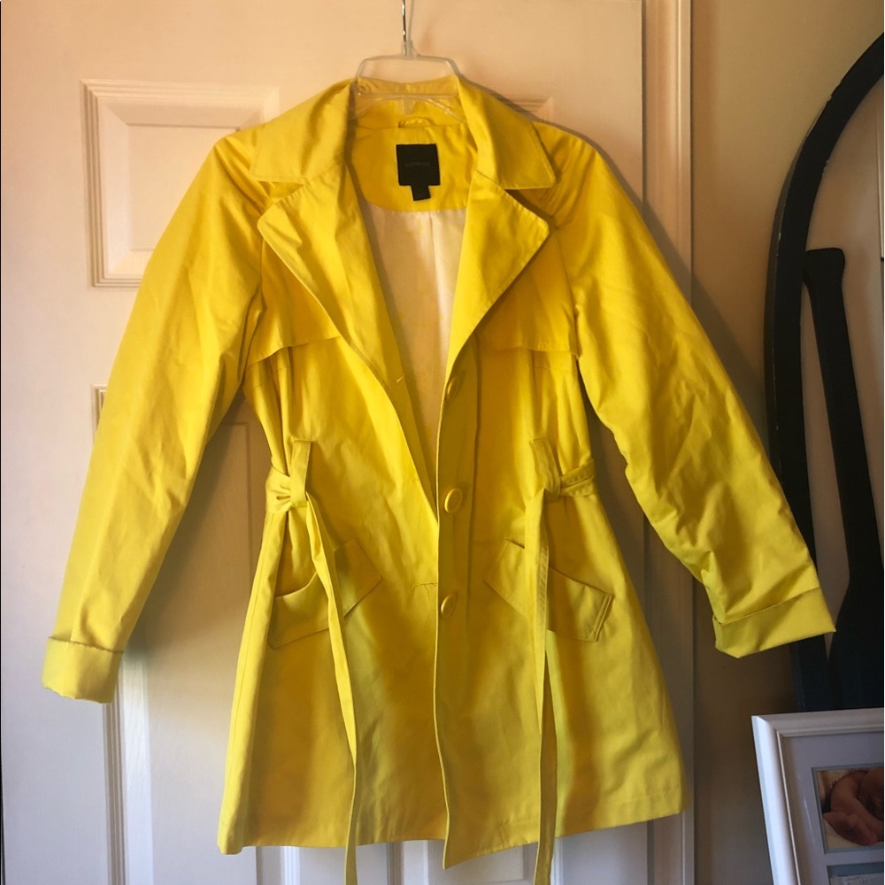 🌷Spring Trench Coat Yellow Tain Coat Express